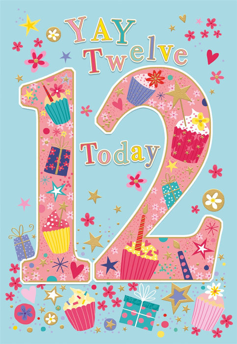 Cherry Orchard 'You're 12 Today' Birthday Card