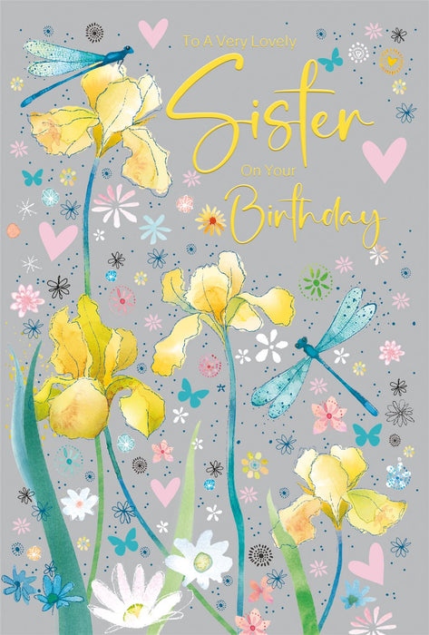 Cherry Orchard 'To A Very Lovely Sister' Birthday Card