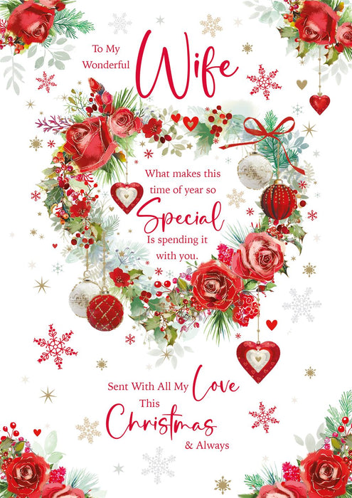Cherry Orchard 'To My Wonderful Wife' Christmas Card