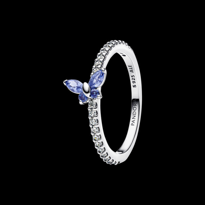 Pandora Sparkling Butterfly Ring Sterling Silver