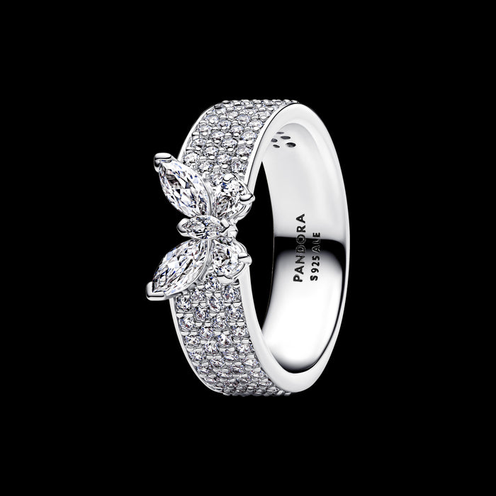 Pandora Sparkling Butterfly Bold Ring Sterling Silver