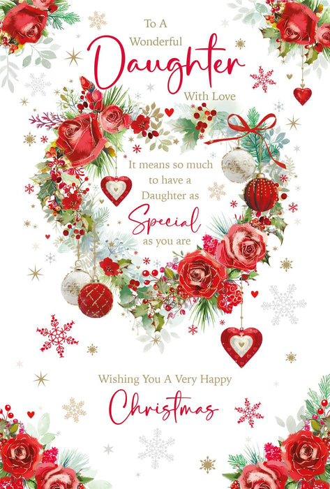 Cherry Orchard 'To A Wonderful Daughter' Christmas Card