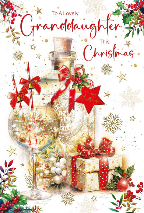 Cherry Orchard 'To A Lovely Granddaughter' Christmas Card