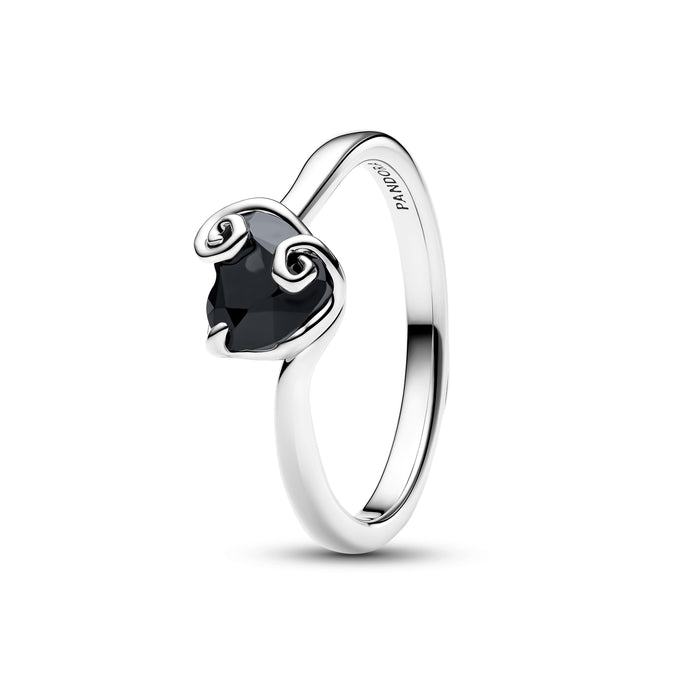 Pandora Disney The Nightmare Before Christmas Jack Black Heart Ring Sterling Silver