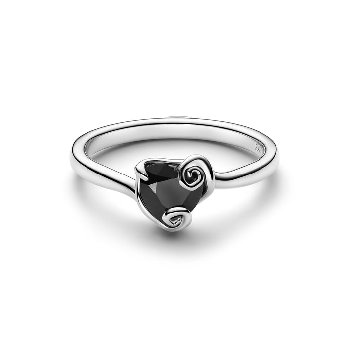 Pandora Disney The Nightmare Before Christmas Jack Black Heart Ring Sterling Silver