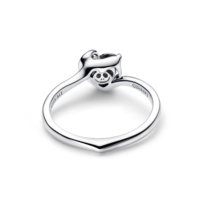 Pandora Disney The Nightmare Before Christmas Jack Black Heart Ring Sterling Silver