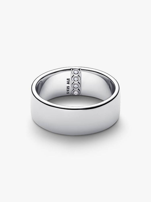 Pandora Engravable Wide Band Ring Sterling Silver