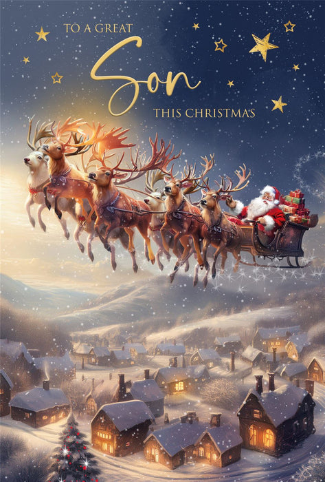 Cherry Orchard 'To A Great Son' Christmas Card