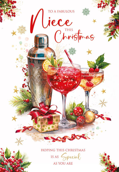 Cherry Orchard 'To A Fabulous Niece' Christmas Card