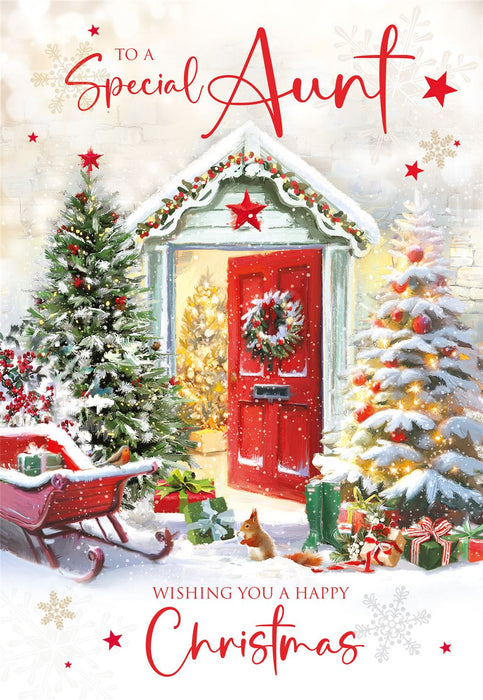 Cherry Orchard 'To A Special Auntie' Christmas Card