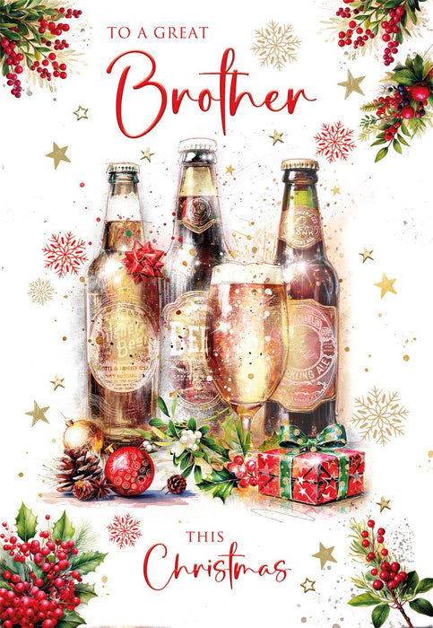 Cherry Orchard 'To A Great Brother' Christmas Card