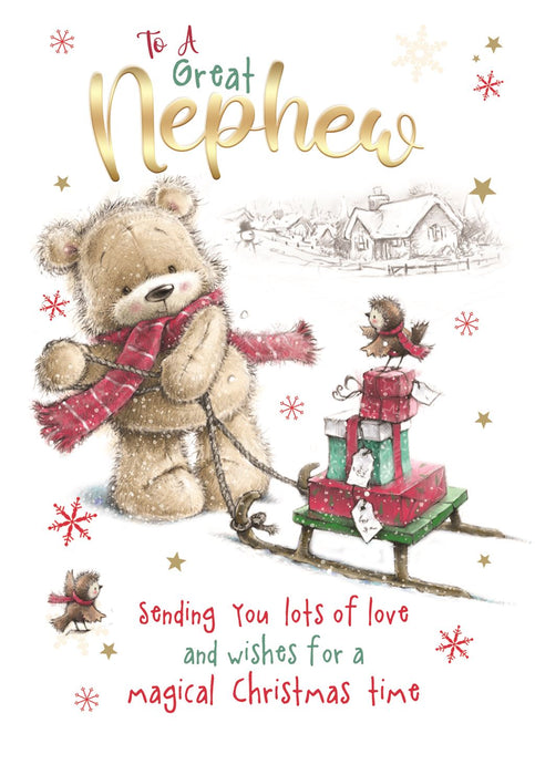 Cherry Orchard 'To A Great Nephew' Christmas Card