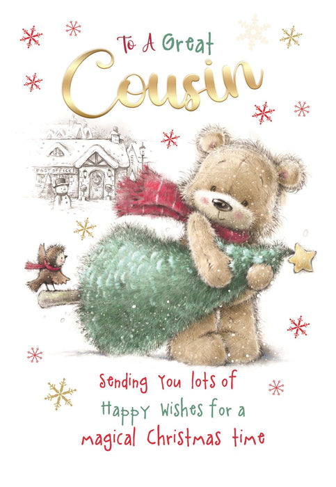 Cherry Orchard 'To A Great Cousin' Christmas Card