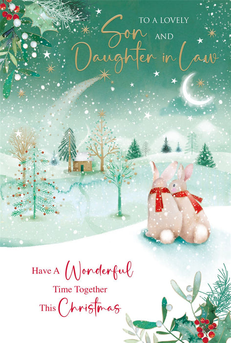 Cherry Orchard 'To A Lovely Son & Daughter-In-Law' Christmas Card