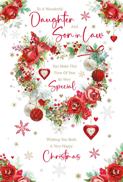 Cherry Orchard 'To A Wonderful Daughter & Son-In-Law' Christmas Card