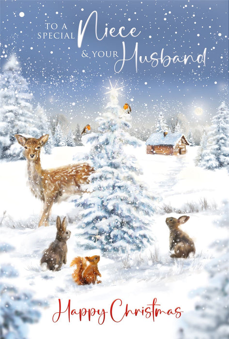 Cherry Orchard 'To A Special Niece & Your Husband' Christmas Card