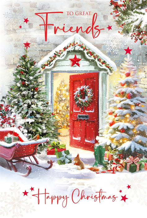 Cherry Orchard 'To A Great Friend' Christmas Card