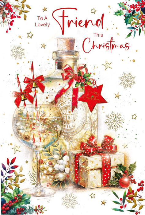 Cherry Orchard 'To A Lovely Friend' Christmas Card