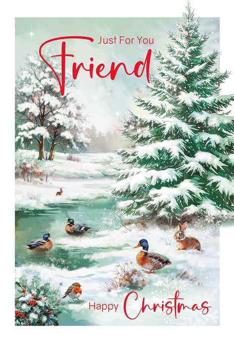 Cherry Orchard 'Just For You Friend' Christmas Card