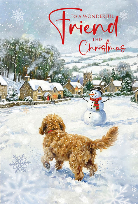 Cherry Orchard 'To A Wonderful Friend' Christmas Card