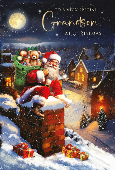 Cherry Orchard 'To A Very Special Grandson' Christmas Card