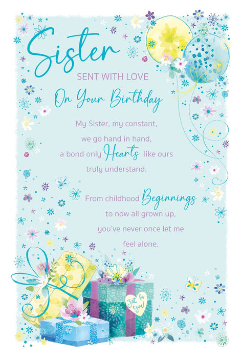 Cherry Orchard 'Sister Sent With Love' Birthday Card