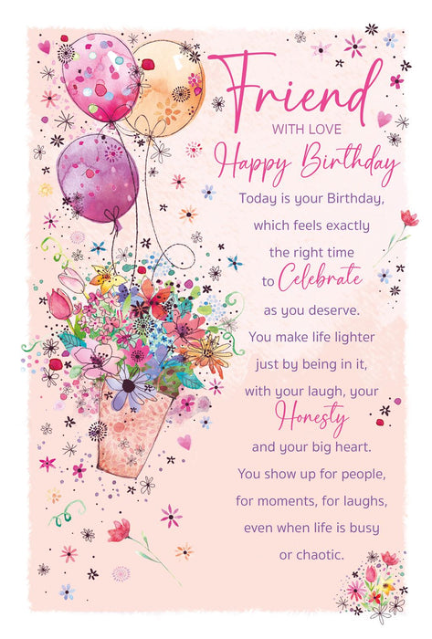 Cherry Orchard 'Friend With Love' Birthday Card