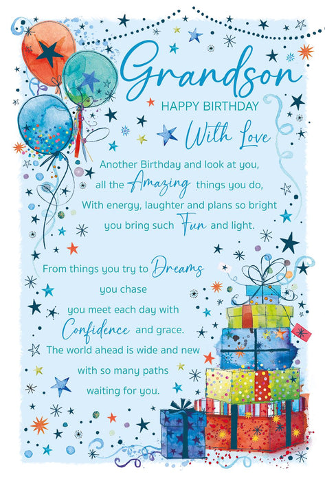 Cherry Orchard 'Grandson Happy Birthday' Birthday Card