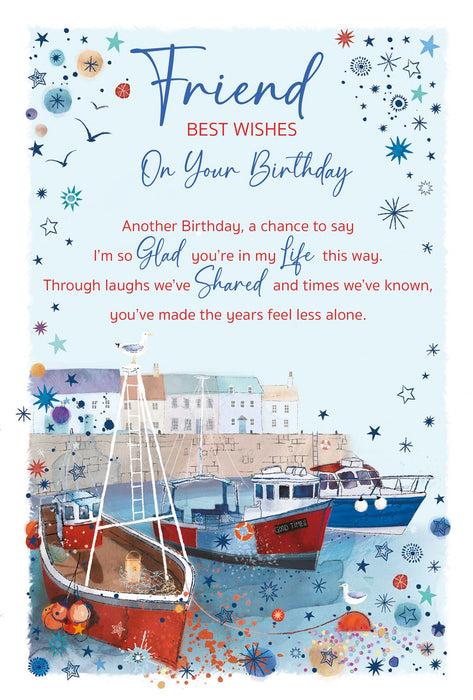 Cherry Orchard 'Friend Best Wishes' Birthday Card