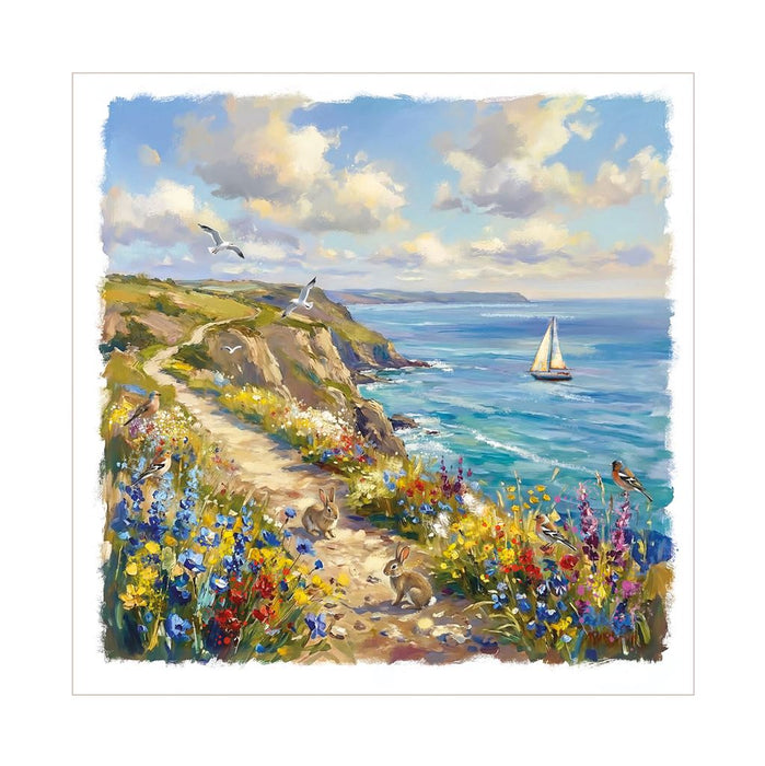 Cherry Orchard 'Cliff Top' Open Card