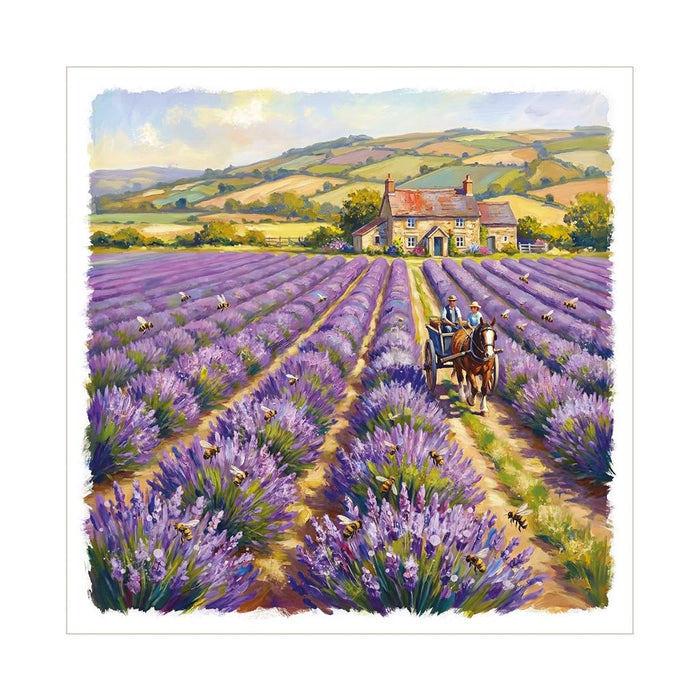 Cherry Orchard 'Lavender Field' Open Card