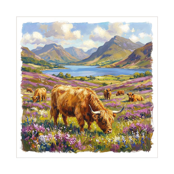 Cherry Orchard 'Highland Cow' Open Card