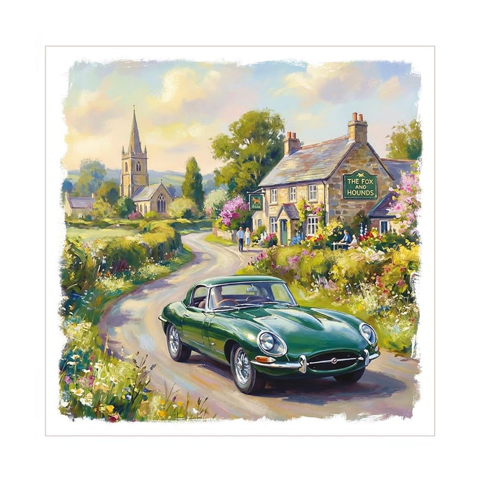 Cherry Orchard 'Car In Countryside' Open Card