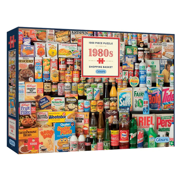 Gibsons 1980s Shopping Basket 1000 Piece Jigsaw Puzzle