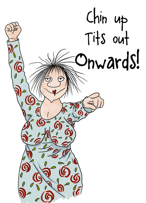 Cherry Orchard 'Chin up' Open Humour Card