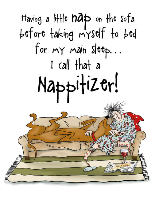 Cherry Orchard 'Having A Little Nappitizer' Open Humour Card