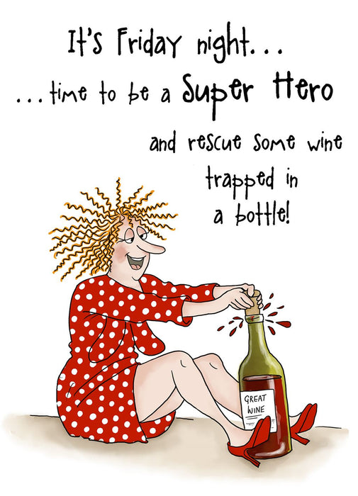 Cherry Orchard 'I'ts Friday Night' Open Humour Card