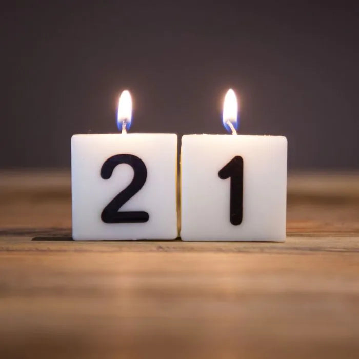 "Party Face" Symbol Candle
