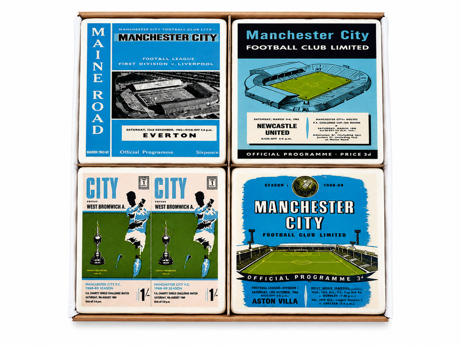 Marble Coaster Set - Manchester City