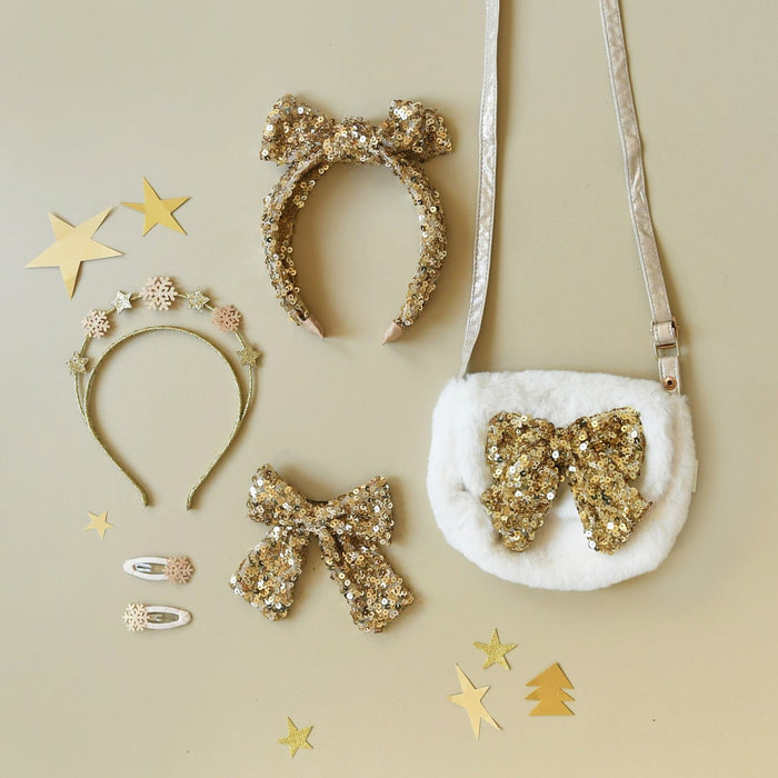 Rockahula Sequin Bow Fluffy Bag