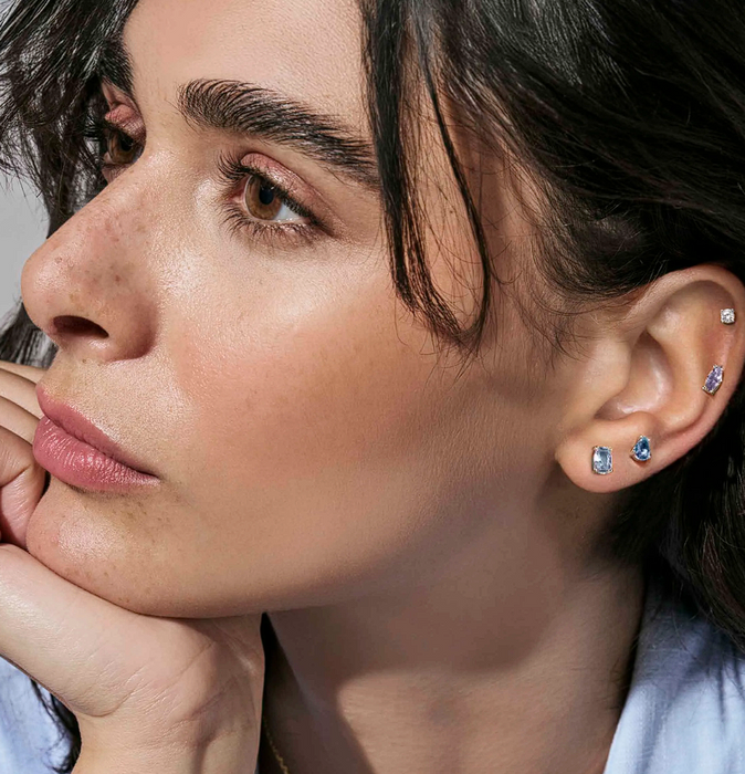 Nomination Colour Wave Aurora Edition With Mixed Crystal Earrings