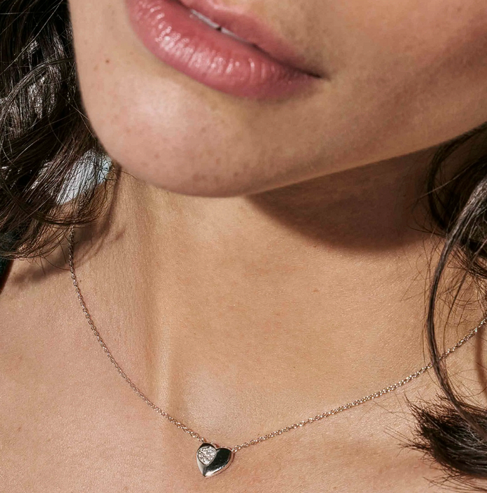 Nomination Petit Sparkle Heart With Crystal Necklace