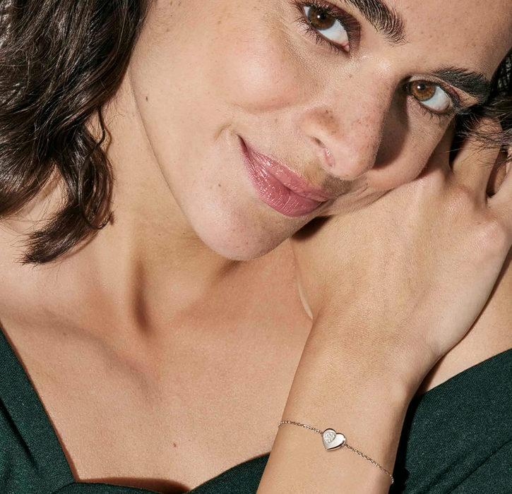 Nomination Petit Sparkle Heart With Crystal Bracelet