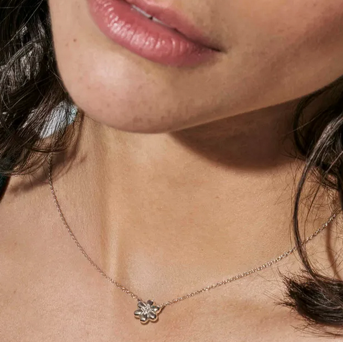 Nomination Petit Sparkle Flower With Crystal Necklace