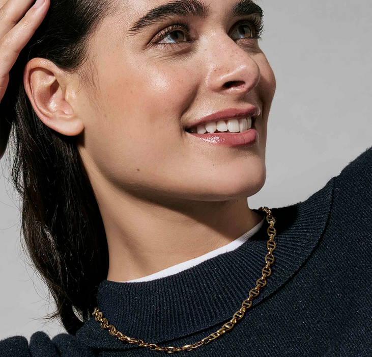 Nomination Ecclettica Navy Chain Gold Necklace