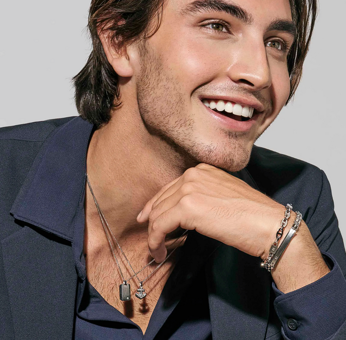 Nomination Strong White Diamond Geometric Anchor Necklace