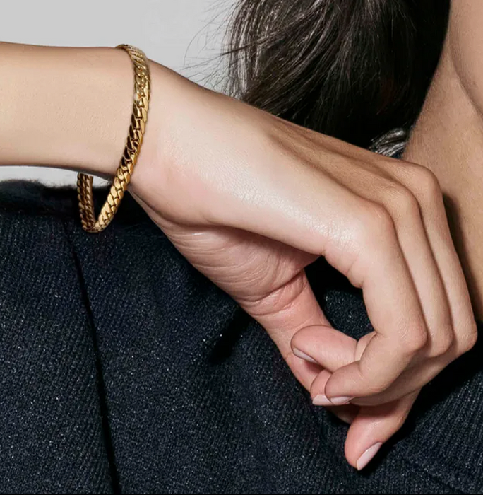 Nomination Ecclettica Snake Chain Steel Gold Bracelet