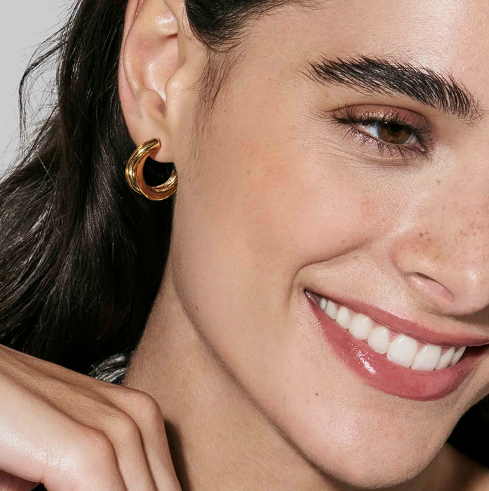 Nomination Ecclettica Intersected Gold Earrings