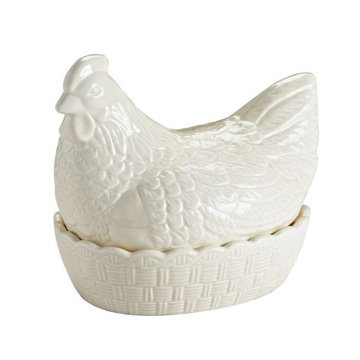 The Rayware Group Mason Cash Cream Hen Nest Egg Storage