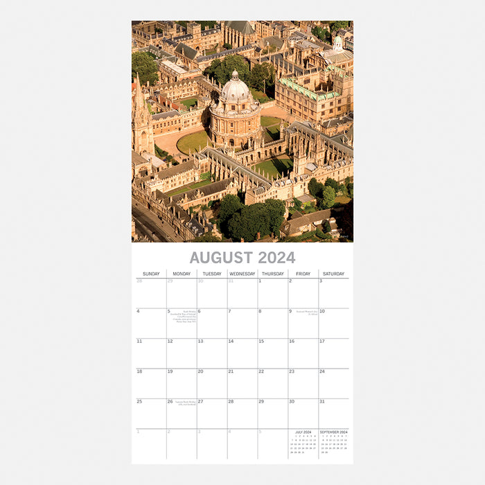 The Gifted Stationary Company 2024 Square Wall Calendar - Britain From The Air